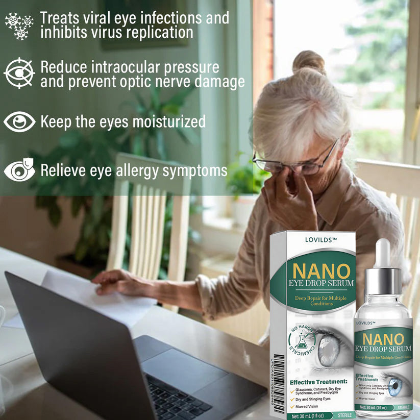 Nano Eye Drops Serum ✅FDA Approved(Suitable for presbyopia, dry eye syndrome, glaucoma, and cataracts) 👀