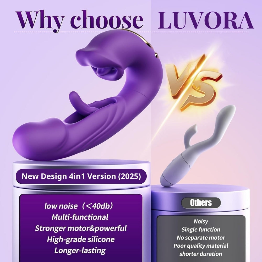 ❄️ Flash Sale 70% OFF 💋 2025 Upgraded Luvora™ 4-in-1 Flapping & Licking Vibrator