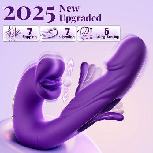 ❄️ Flash Sale 70% OFF 💋 2025 Upgraded Luvora™ 4-in-1 Flapping & Licking Vibrator